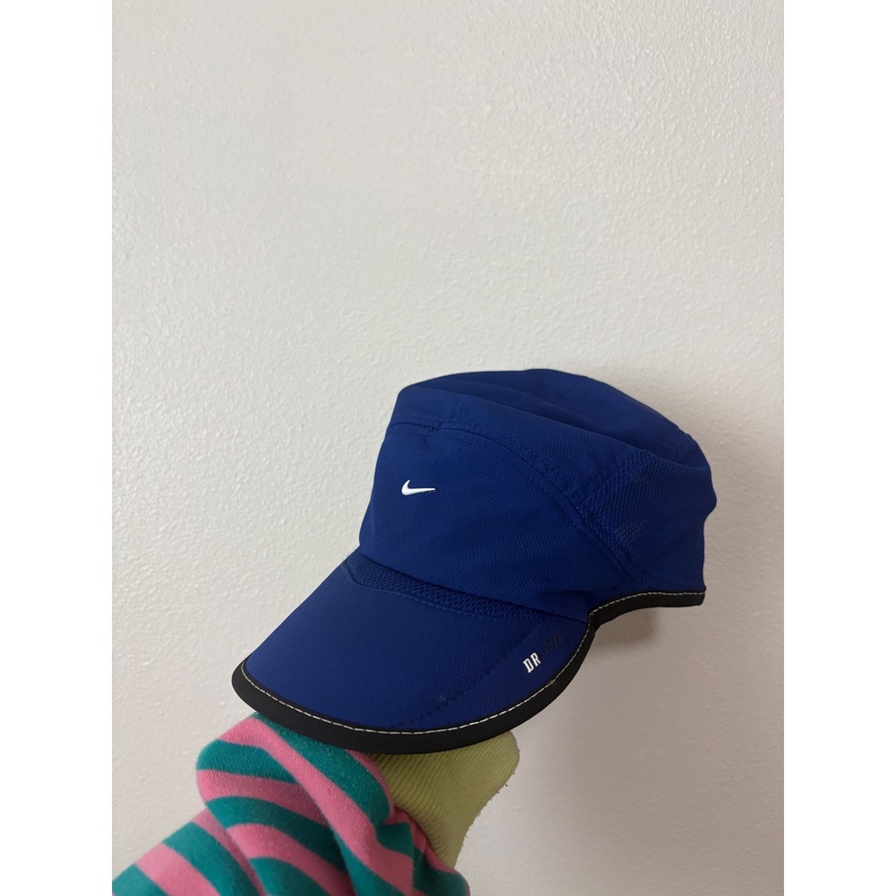 Nike Daybreak Dri-FIT Running Hat Blue Mesh Performance Adjustable Cap